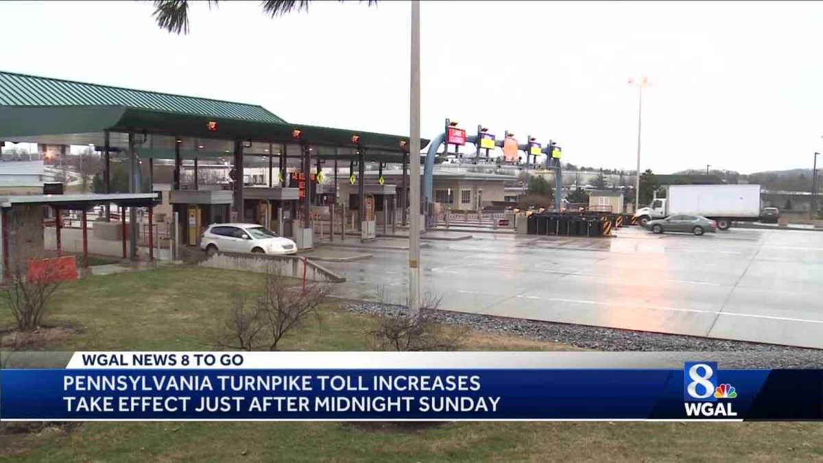 PENNSYLVANIA TURNPIKE TOLL INCREASE: prices are going up today